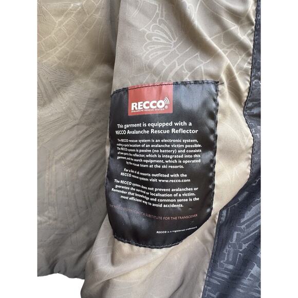 The North Face Cryptic Jacket Gore Tex RECCO Skeleton Crow Print RARE Mens L VTG - Picture 9 of 11